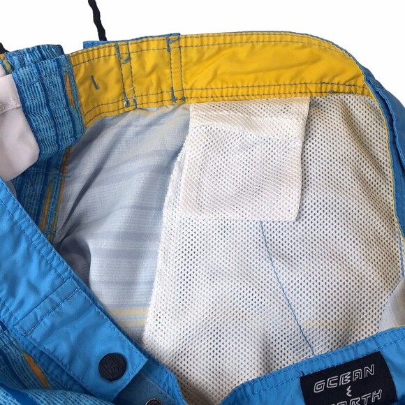 Ocean & Heart Size 36 Shorts Board Polyester Blue Surf Apparel - Picture 6 of 12